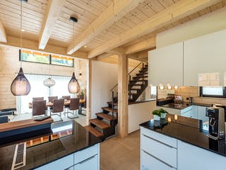 Blockhaus Entlebuch von Fullwood Wohnblockhaus Ausbauhaus ab 300000€, Blockhaus Innenansicht 7