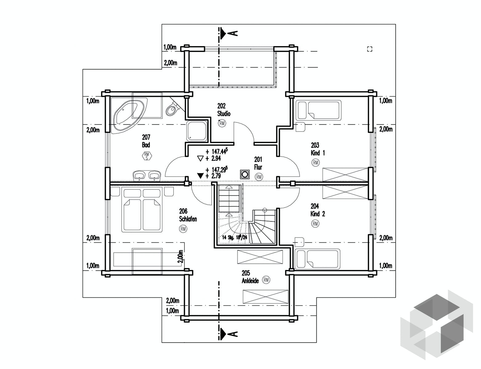 Was Ist Der Grundriss Von Einem Quader / Bauhaus Murano ...