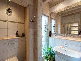 Blockhaus Felsblick von Fullwood Wohnblockhaus Ausbauhaus ab 430000€, Blockhaus Innenansicht 13