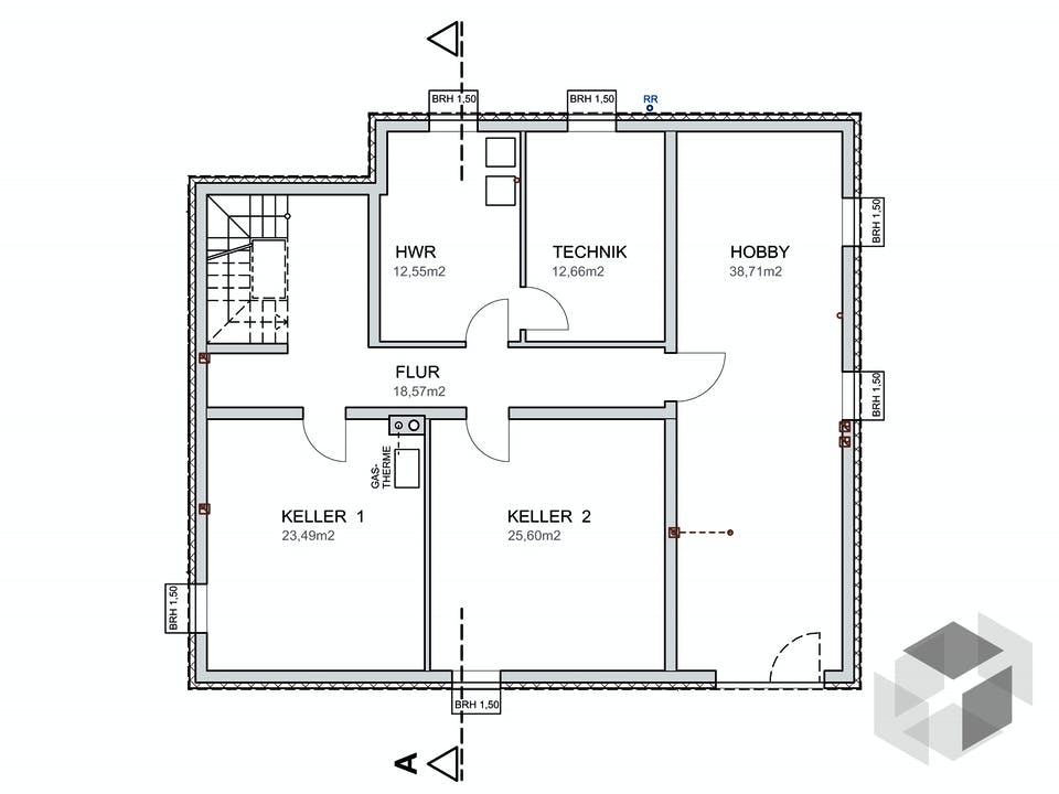 Heidelberg von Fullwood Wohnblockhaus Grundriss