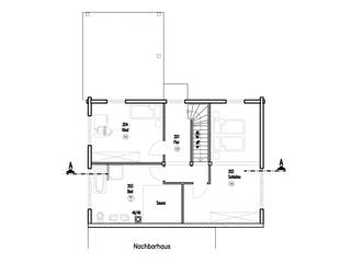 Blockhaus Im Eichenhain von Fullwood Wohnblockhaus Ausbauhaus ab 390000€, Blockhaus Grundriss 2
