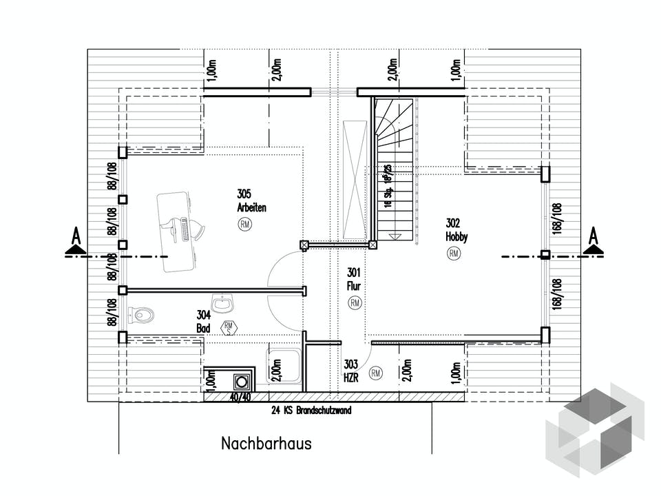 Im Eichenhain von Fullwood Wohnblockhaus Grundriss