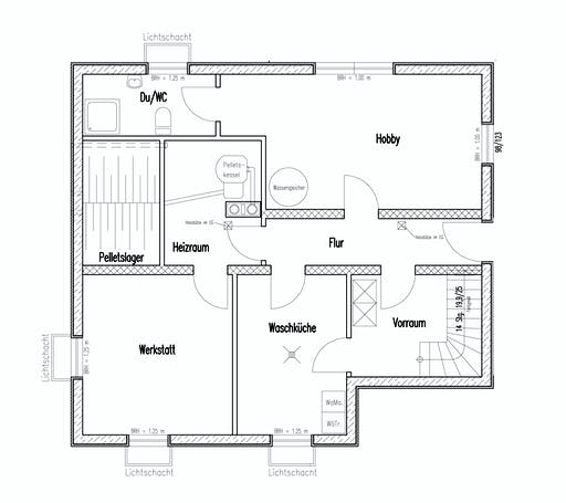 Blockhaus Mittelfranken von Fullwood Wohnblockhaus Ausbauhaus ab 200000€, Blockhaus Grundriss 3