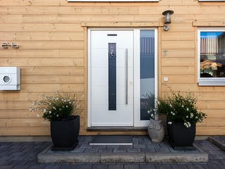 Blockhaus Rheinglück von Fullwood Wohnblockhaus Ausbauhaus ab 160000€, Blockhaus Außenansicht 4