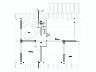 Blockhaus Rheinglück von Fullwood Wohnblockhaus Ausbauhaus ab 160000€, Blockhaus Grundriss 2