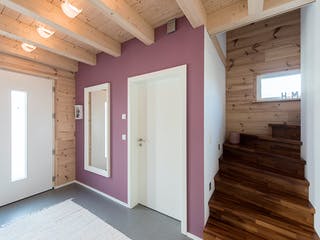 Blockhaus Rheinglück von Fullwood Wohnblockhaus Ausbauhaus ab 160000€, Blockhaus Innenansicht 12