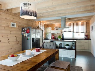 Blockhaus Rheinglück von Fullwood Wohnblockhaus Ausbauhaus ab 160000€, Blockhaus Innenansicht 7