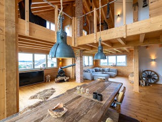 Blockhaus Schwarzwaldblick von Fullwood Wohnblockhaus Bausatzhaus ab 360000€, Satteldach-Klassiker Innenansicht 3