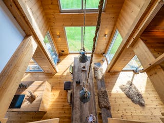 Blockhaus Schwarzwaldblick von Fullwood Wohnblockhaus Bausatzhaus ab 360000€, Satteldach-Klassiker Innenansicht 6