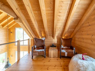 Blockhaus Schwarzwaldblick von Fullwood Wohnblockhaus Bausatzhaus ab 360000€, Satteldach-Klassiker Innenansicht 7