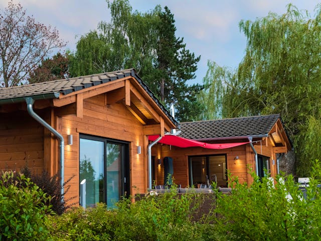 Blockhaus Seeblick von Fullwood Wohnblockhaus Ausbauhaus ab 390000€, Bungalow Außenansicht 2