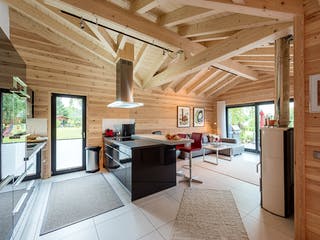 Blockhaus Seeblick von Fullwood Wohnblockhaus Ausbauhaus ab 290000€, Bungalow Innenansicht 3