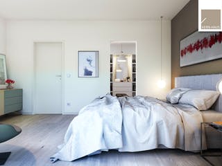 Massivhaus Bauhaus Futura von Kern-Haus Schlüsselfertig ab 464900€, Cubushaus Innenansicht 3