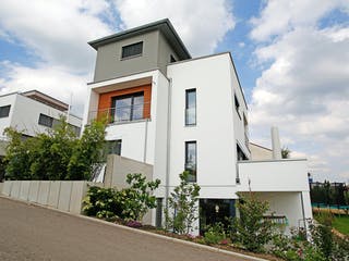 Fertighaus FD 178-026 - Exklusive Bauhausvilla am Hang von Gapp Holzbau Schlüsselfertig ab 562000€, Cubushaus Außenansicht 2