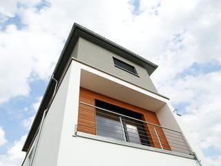 Fertighaus FD 178-026 - Exklusive Bauhausvilla am Hang von Gapp Holzbau Schlüsselfertig ab 562000€, Cubushaus Außenansicht 3