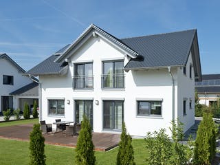 Fertighaus SD 134-136 - Landhaus für junge Familien von Gapp Holzbau Schlüsselfertig ab 375000€, Außenansicht 2