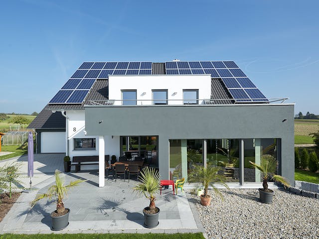 Fertighaus SD 190-144 - Modernes Architektenhaus von Gapp Holzbau Schlüsselfertig ab 528000€, Außenansicht 1