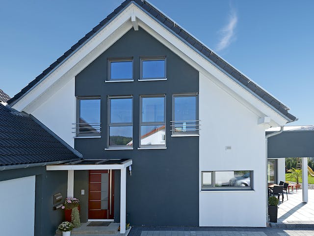 Fertighaus SD 190-144 - Modernes Architektenhaus von Gapp Holzbau Schlüsselfertig ab 528000€, Außenansicht 5
