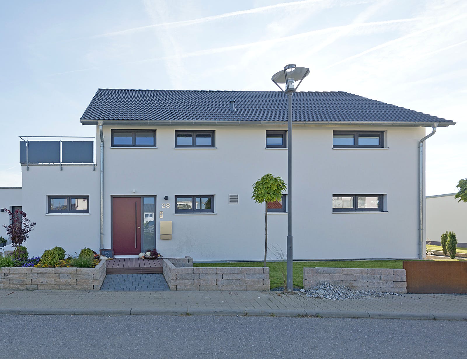 Fertighaus SD 196-057 - Großzügiges Wohnhaus mit Wintergarten von Gapp Holzbau Schlüsselfertig ab 576000€, Außenansicht 2
