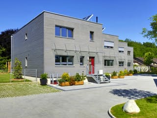 Fertighaus Gardet von Bau-Fritz Schlüsselfertig ab 400000€, Cubushaus Außenansicht 1
