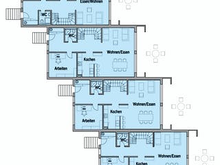 Fertighaus Gardet von Bau-Fritz Schlüsselfertig ab 400000€, Cubushaus Grundriss 1