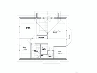 Fertighaus Generation 175 EK+ von SOLID-HAUS Schlüsselfertig ab 321300€, Satteldach-Klassiker Grundriss 1