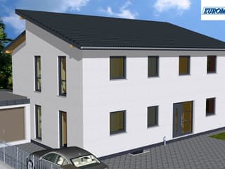 Massivhaus Generation 200 PD von EUROMAC 2 S.A.S. Bausatzhaus ab 56988€, Pultdachhaus Außenansicht 1