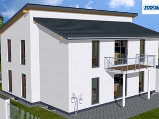Massivhaus Generation 200 PD von EUROMAC 2 S.A.S. Bausatzhaus ab 56988€, Pultdachhaus Außenansicht 3