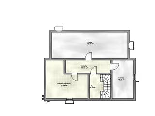 Massivhaus Generation 200 PD von EUROMAC 2 S.A.S. Bausatzhaus ab 56988€, Pultdachhaus Grundriss 3