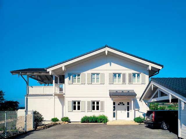 Fertighaus Genf von Regnauer Hausbau Schlüsselfertig ab 515525€, Stadtvilla Außenansicht 1