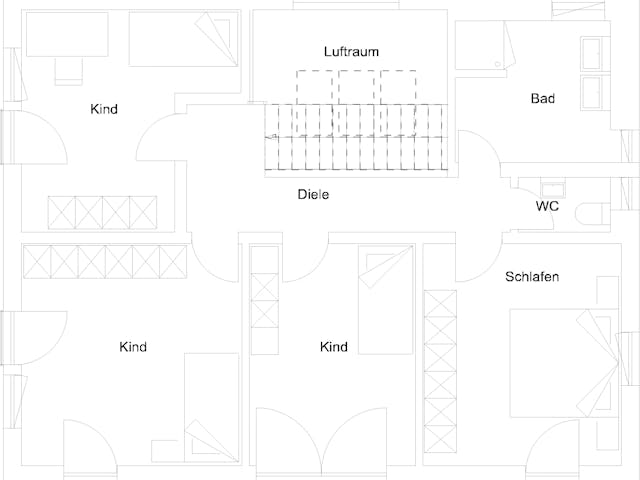 Fertighaus Ghersburg von Regnauer Hausbau Schlüsselfertig ab 325960€, Satteldach-Klassiker Grundriss 2