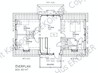 Fertighaus Glasmästarevillan (inacitve) von Generalbau GS Schwedenhaus Schlüsselfertig ab 299261€, Stadtvilla Grundriss 2