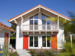 Fertighaus Gleißental von ISARTALER HOLZHAUS Schlüsselfertig ab 269800€, Satteldach-Klassiker Außenansicht 2