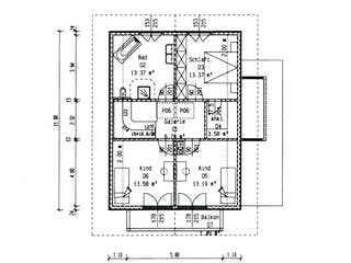 Fertighaus Gleißental von ISARTALER HOLZHAUS Schlüsselfertig ab 269800€, Satteldach-Klassiker Grundriss 1