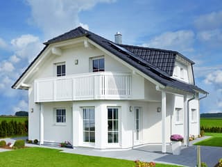 Fertighaus Graner von Fertighaus WEISS Schlüsselfertig ab 280800€, Satteldach-Klassiker Außenansicht 1
