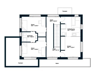 Fertighaus GRIFFNER BOX Mannheim von Griffnerhaus Österreich, Cubushaus Grundriss 2