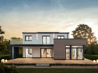 Fertighaus GRIFFNER CLASSIC München von Griffnerhaus, Stadtvilla Außenansicht 1