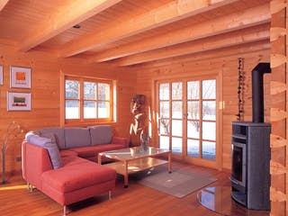 Blockhaus Görwihl von Rems-Murr-Holzhaus Ausbauhaus ab 344710€, Satteldach-Klassiker Innenansicht 2