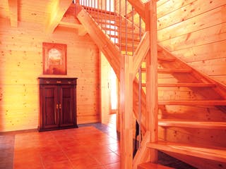 Blockhaus Görwihl von Rems-Murr-Holzhaus Ausbauhaus ab 344710€, Satteldach-Klassiker Innenansicht 5