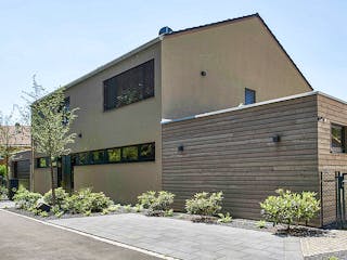Fertighaus Das Architektenhaus B53 von GRUBER.HAUS, Satteldach-Klassiker Außenansicht 2