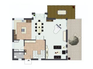 Fertighaus Babelsberg von GUSSEK HAUS Schlüsselfertig ab 565900€, Satteldach-Klassiker Grundriss 1