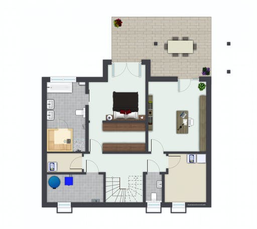 Fertighaus Babelsberg von GUSSEK HAUS Schlüsselfertig ab 482400€, Satteldach-Klassiker Grundriss 3