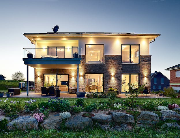 Stadtvilla mit Klinker