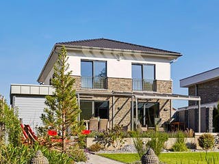 Fertighaus Vomero von GUSSEK HAUS Schlüsselfertig ab 481600€, Stadtvilla Außenansicht 1 Fertighaus Vomero von GUSSEK HAUS Schlüsselfertig ab 481600€, Stadtvilla Außenansicht 1