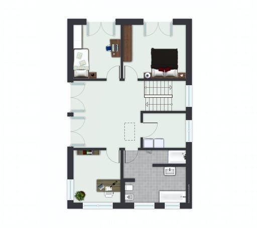 Fertighaus Vomero von GUSSEK HAUS Schlüsselfertig ab 410500€, Stadtvilla Grundriss 2