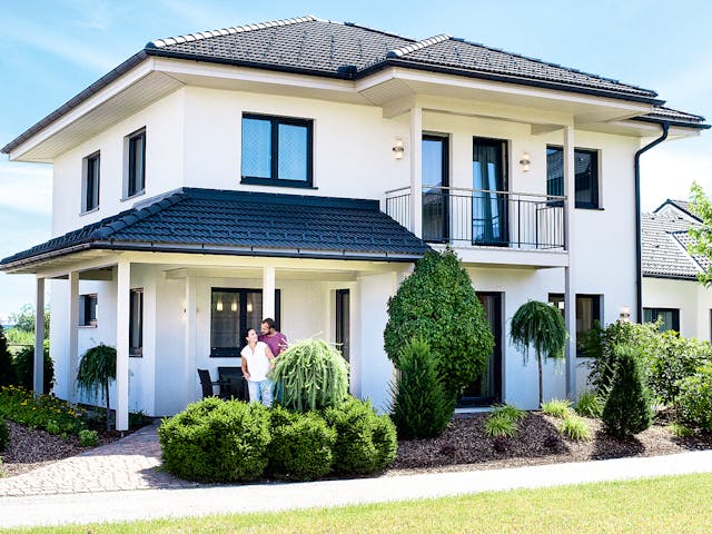 Fertighaus Grande 138 von Haas Fertigbau Österreich Ausbauhaus ab 240600€, Stadtvilla Außenansicht 1