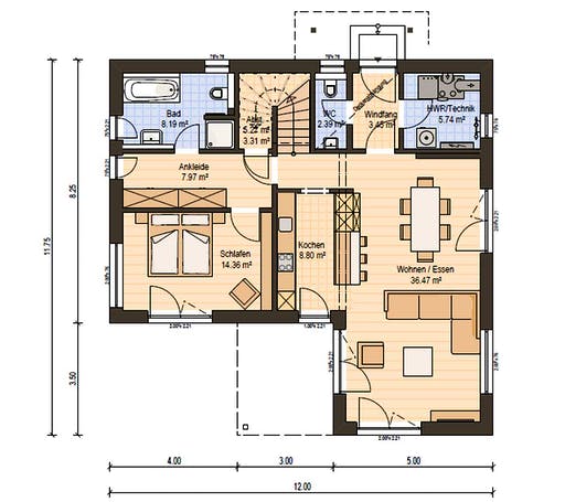 Haas BS 129 B Floorplan 3