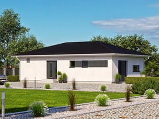 Fertighaus Haas BT 84 B von Haas Fertigbau Schlüsselfertig ab 220000€, Bungalow Außenansicht 2