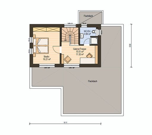 Haas Fertigbau - BS 129 A Floorplan 2