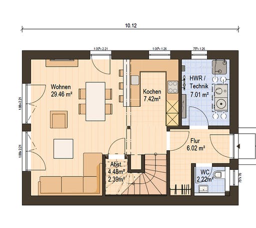 Haas Fertigbau - D 112 A Floorplan 1
